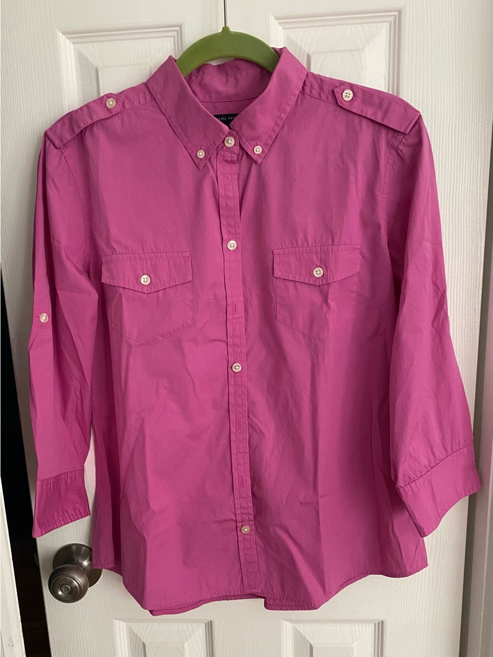 Banana Republic Pink Button-Front Shirt. Large.  Several listed.